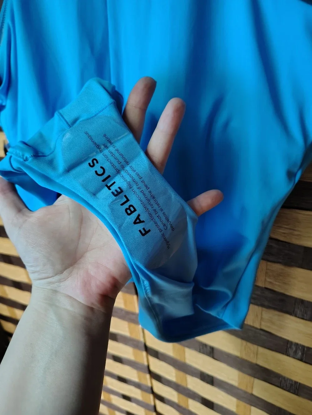 Nwt Blue Zip Front One Piece Xl Fabletics